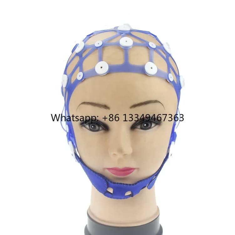 Cappello per Elettroencefalografia con Elettrodi in Argento Puro Certificato CE Indossabile