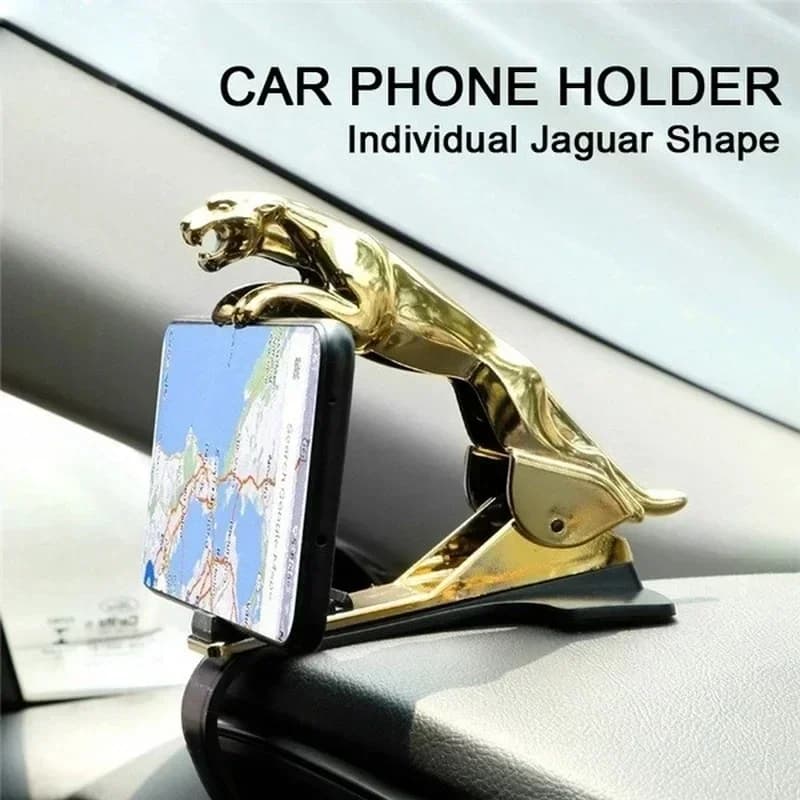 Nuovo supporto per telefono da auto Jaguar Cheetah supporto GPS per telefono cellulare leopardato supporto per Clip regolabile con montaggio a 360 gradi accessori