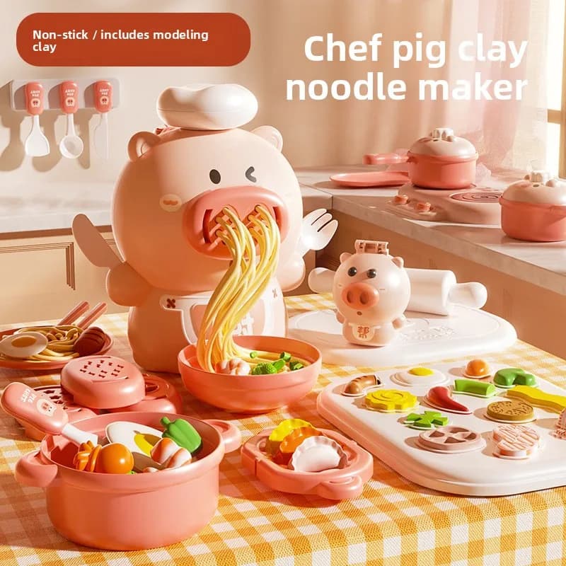 Noodle Maker DIY Playdough Clay Mold Kids Kitchen Pretend Play Educational Toy