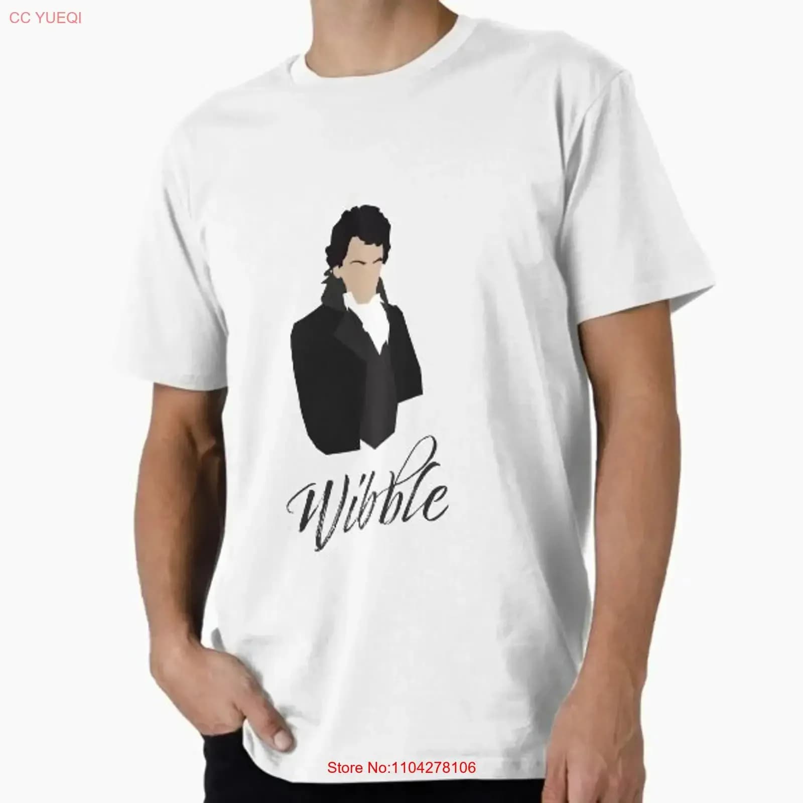 T-shirt da uomo Wibble Blackadder Premium Made in USA, taglie dalla S alla 5XL, vintage, effetto lavato, streetwear, elegante, casual, traspirante, con grafica.