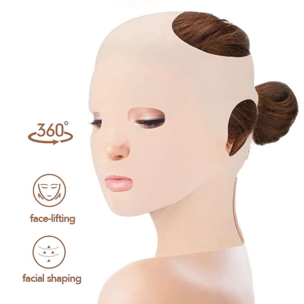 3D Face Lift Mask Reusable Breathable Anti Bend Slim Slimming V Shaper Full Face Lift Face Mask for Slim Sleep Beauty Tool