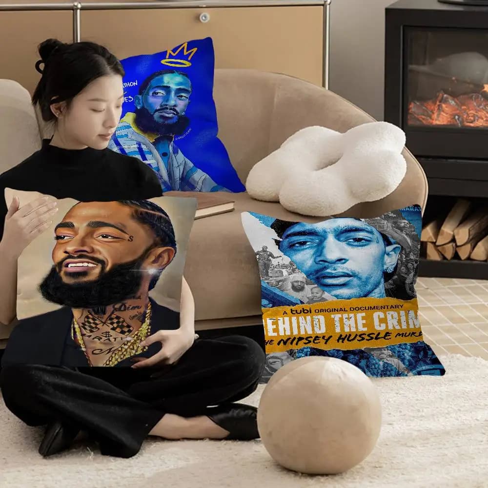Federa per cuscino Singer Nipsey Hussle Lucky Dragon, federa per cuscino da divano, decorazione per la casa, regalo per bambini
