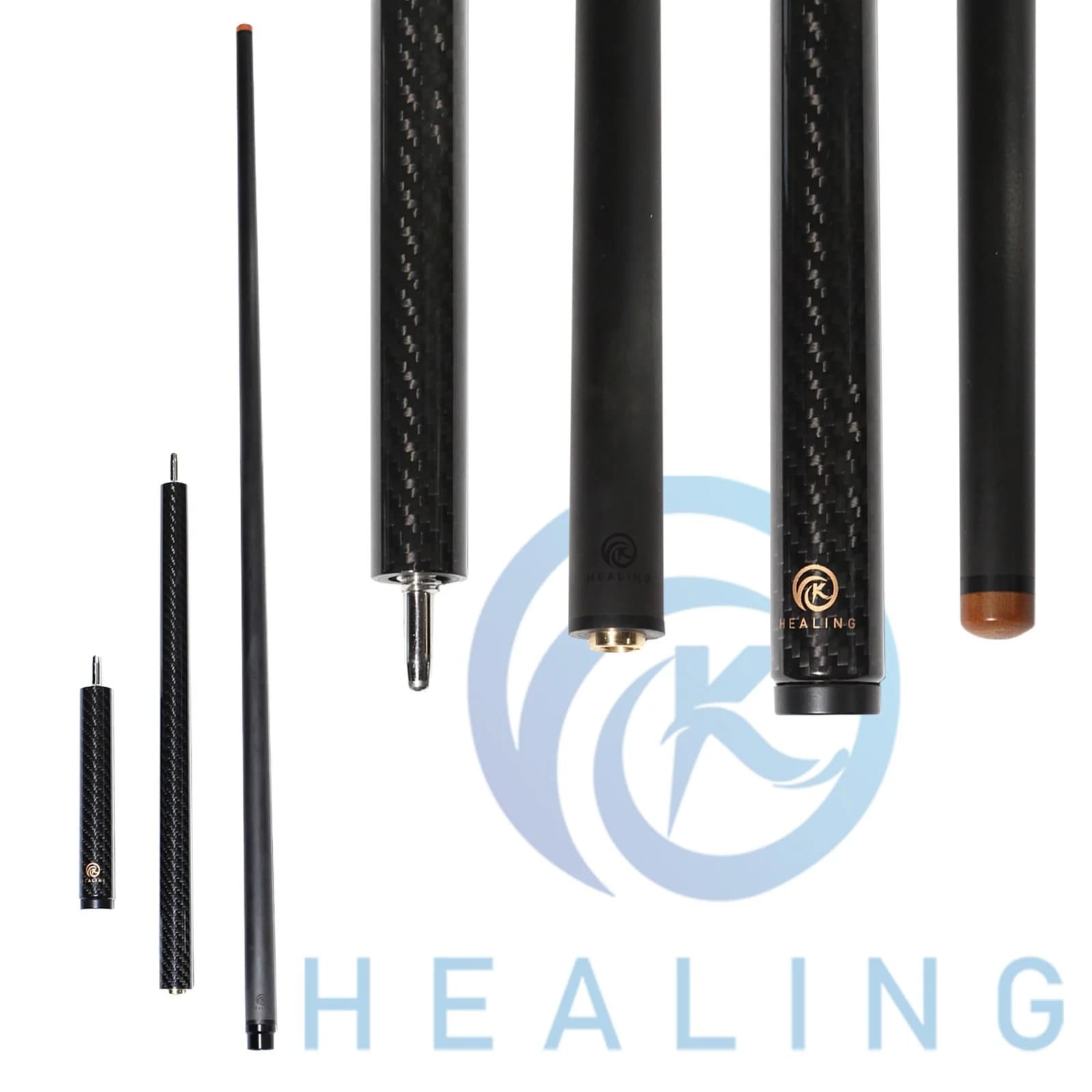 13.8mm Carbon Fiber Jump Stick with Hard Tip, 124cm/48.8in Professional Break Shot Shaft, Quick Connect Joint System, Ultra-Lightweight Solid Construction, Superior Impact Resistance for Fast Lifting, Exquisite Streamlined Design, Ideal Professional Train