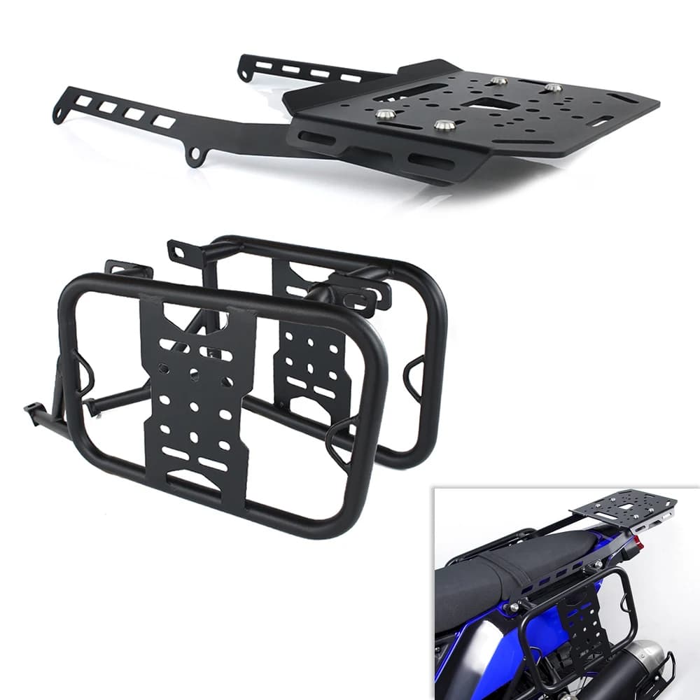 Portapacchi Posteriore Moto per Yamaha Tenere 700 XTZ690 2019-2022 2023 2024, Supporto per Bauletto e Valigie Laterali