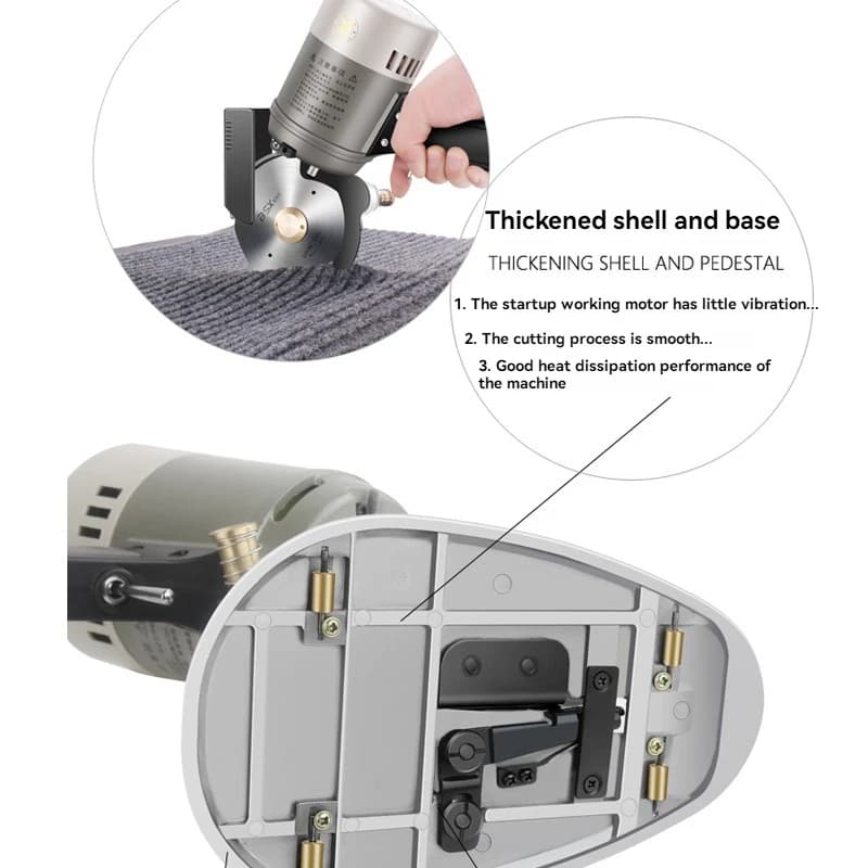 Clothing Electric Scissors Cloth Cutter Fabric Cutting Machine Fabric Round Knife Cutting Machine Electric Hand Push Scissors