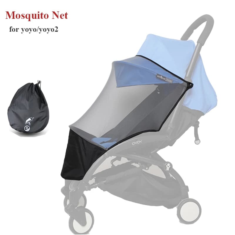 Accessori per passeggino Zanzariera per Yoyo Yoyo2 con tasca per il piede Materiale 1:1 Protezione per insetti volanti Copertura estiva in rete