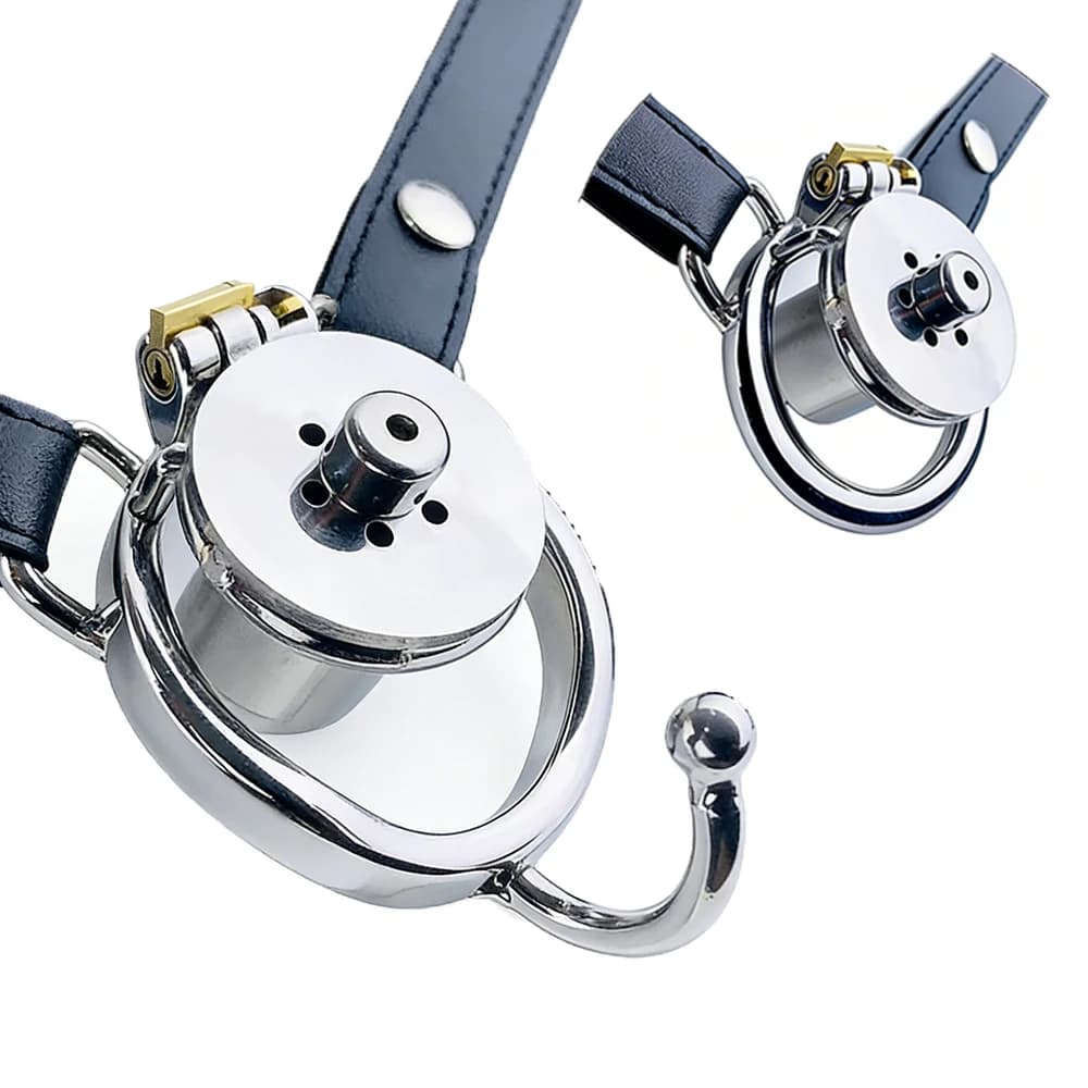 FRKO Maschio In Acciaio Inox Invertito Gabbia di Castità Dispositivo Catetere Uretrale Blocco Anello Del Pene Del Rubinetto Cintura BDSM Giocattoli Del Sesso Per Gli Uomini 18