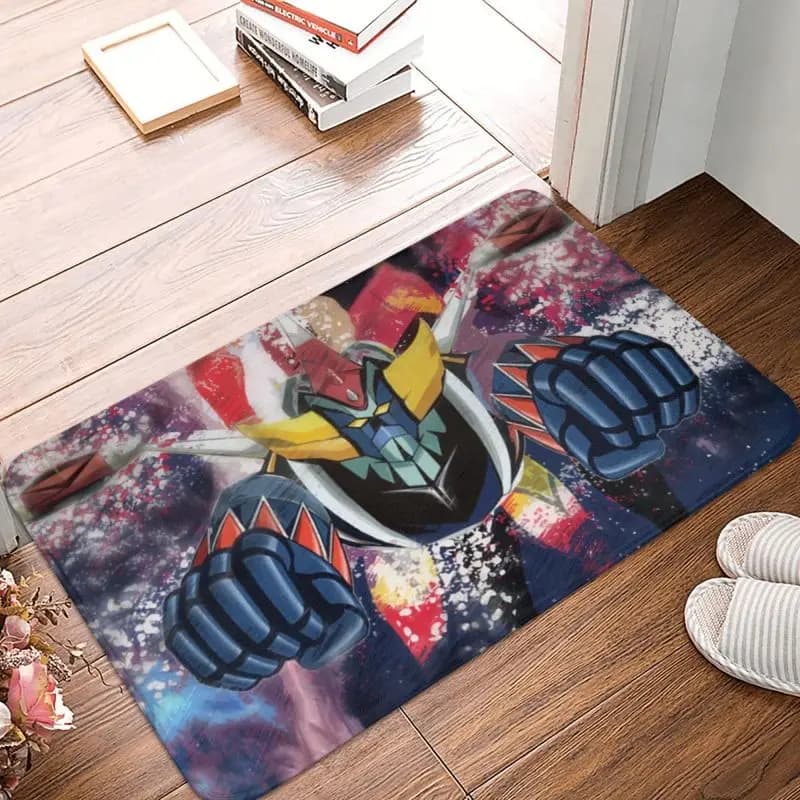 Personalized Cool Goldorak Grendizer Wall Tile Kitchen Bathroom Mats Anti-slip Exterior Ufo Robot Anime Zerbino Toilets Entrance Carpet