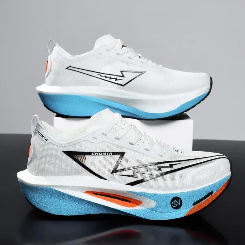 Scarpe da Corsa Specializzate con Piastra in Carbonio per Maratona, Sneakers Sportive Traspiranti e Leggere per Uomo e Donna
