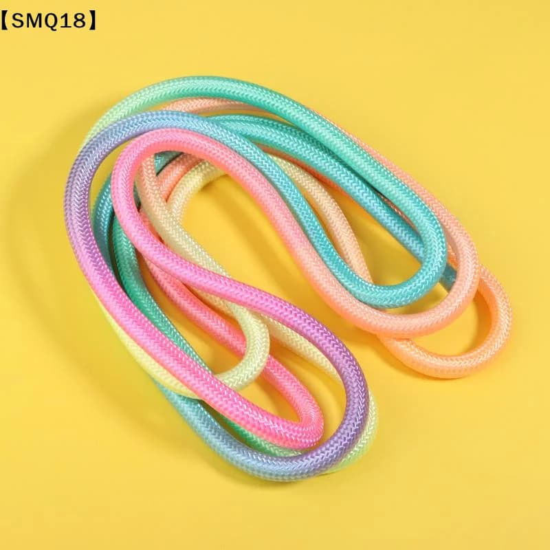 Gymnastics Arts Rope Jumping Rope Fitness Rainbow Color Sports Training Rope Rhythmic Gymnastics Rope Sport Tool【SMQ】