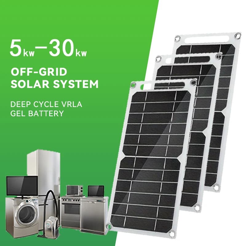 New Home Solar Panel System Inverter 3.6kW to 15kW range 10KWH to 15KWH lithium iron phosphate battery with controller