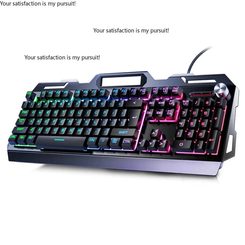 Suitable for Yindiao V2G5 mechanical touch metal keyboard mouse headphone three-piece set, USB wired gaming PC accessories