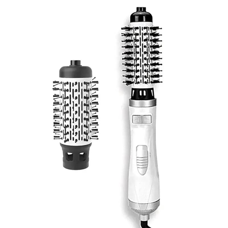 AA20-Automatic Rotating Hot Air Brush 2 In 1 Hair Salon Hair Brush Comb Straightener Brush And Volumizer EU Plug