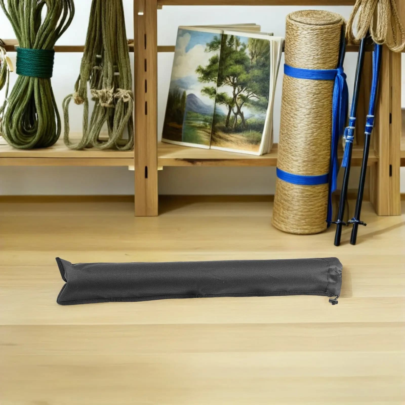 4 bags of hiking sticks, waterproof, light, with shoulder strap, in Oxford fabric, portable, for excursions and walks