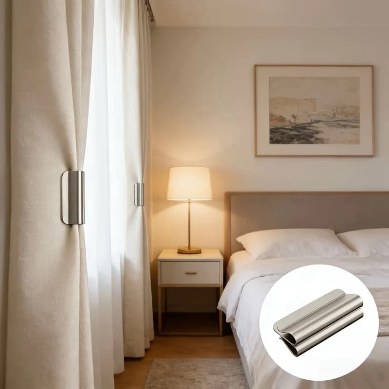 1 paio/3 paia di fibbie magnetiche per tende, fibbie magnetiche per fissaggio tende, clip per tende
