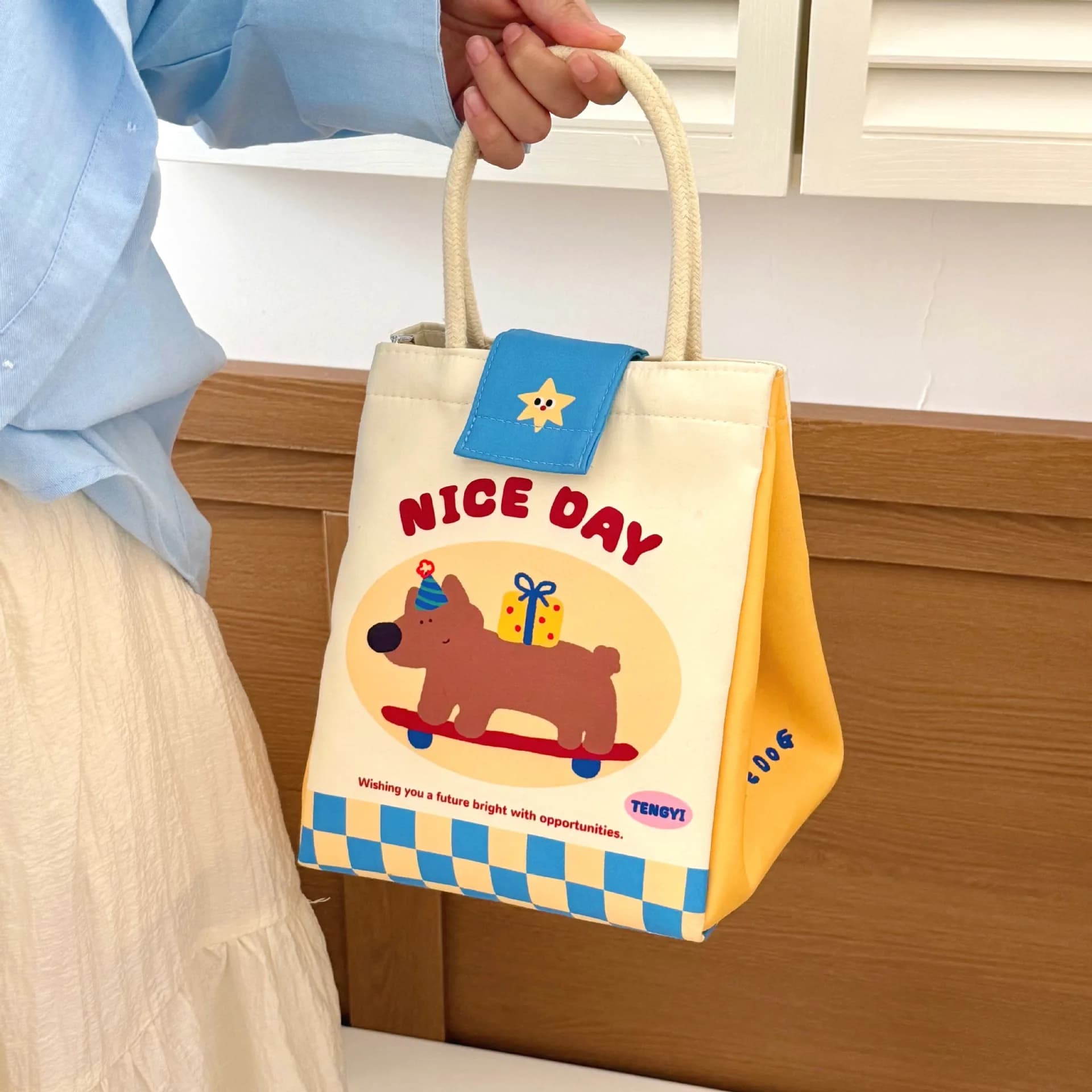 Borsa Termica per Pranzo Carina e Creativa, Borsa Portatile per Studenti e Ufficio