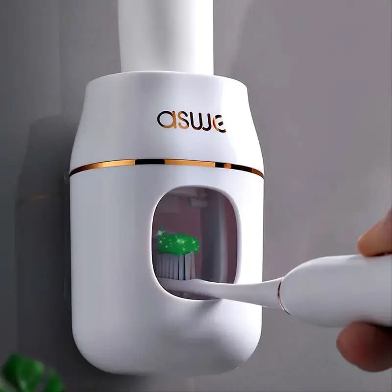 Upgrade your bathroom with this 1 piece automatic toothpaste juicer and toothpaste holder for toothpaste easily!