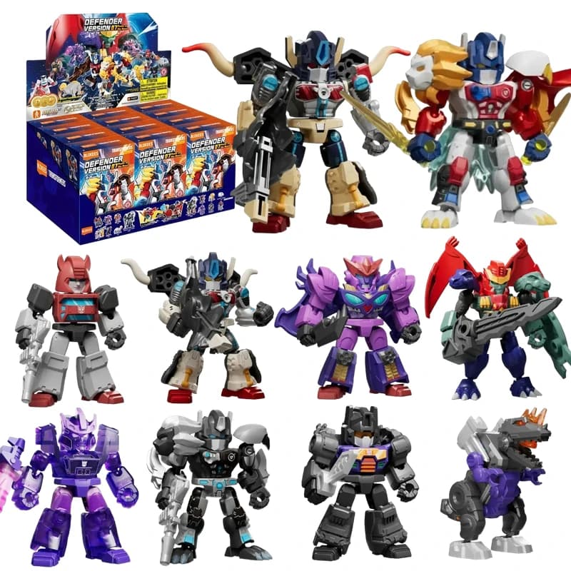 BLOKEES Trasformatori originali DEFENOER Versione Serie completa Galvatron Jetfire Soundwave Optimus Prime SPECIAL ARMOR Blind Box Toy