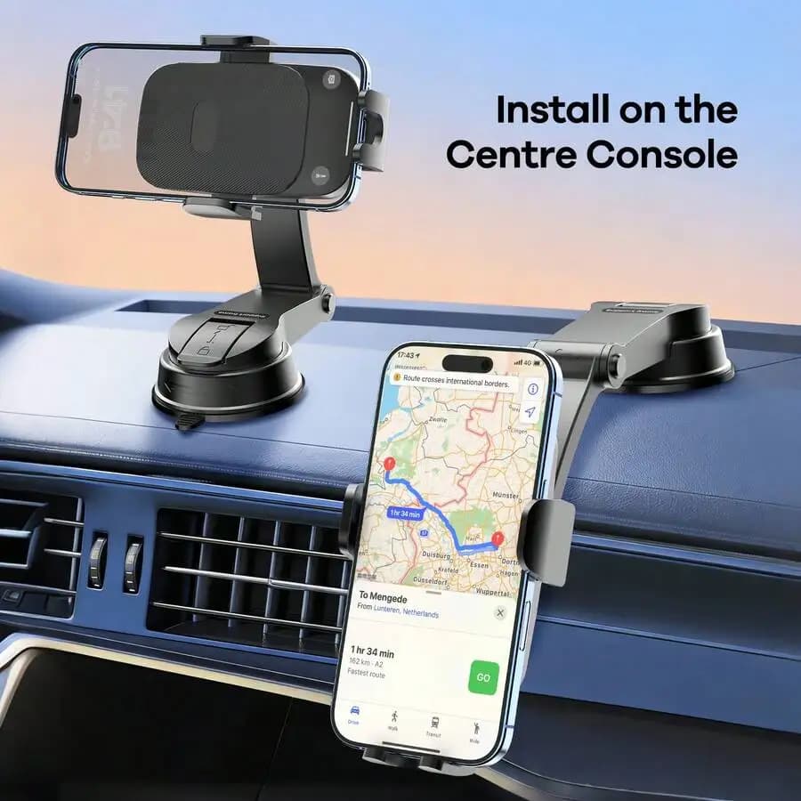 Adjustable Universal Car Phone Holder For Dashboard Windshield Suction Cup Mount