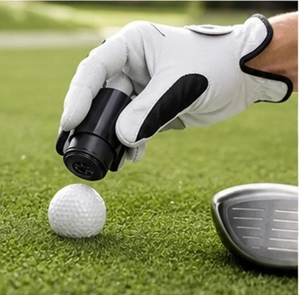 1pc Golf Ball Stamper Seal Stamp Tool Reusable Durable Plastic Quick-Dry Bright Marking Personalized Sign Portable