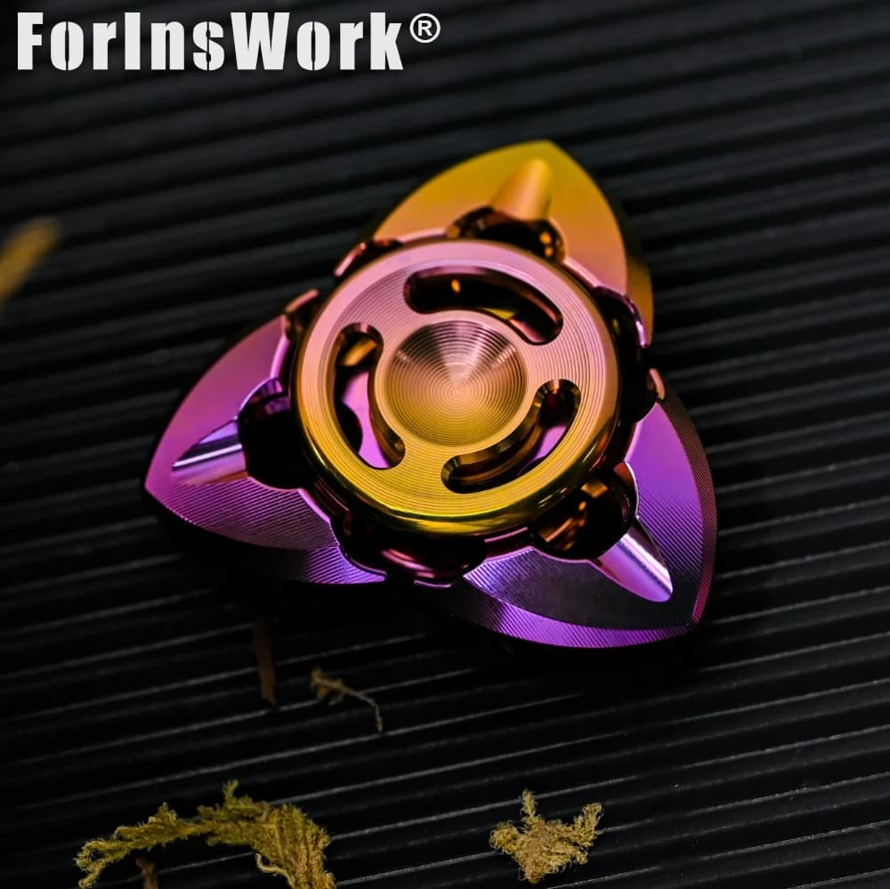 HeEDC Studio Shadow Mini Fidget Spinner con Perline da 6mm, Spinner in Zirconio, Giocattoli Antistress