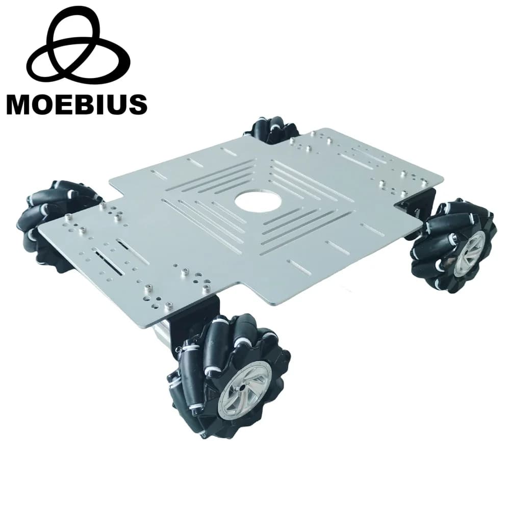 15kg load 4WD 80mm Mecanum Wheel Robot Car Chassis Kit with Encoder DC 12V engine for Arduino Raspberry Pi DIY project STEM Toy