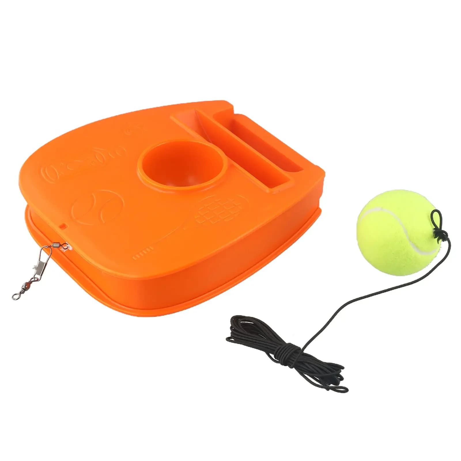 Self Practice For Rebound Built-in Recovery Device Built-in Sandbag Counterweight No Of Cords Rubber Lining Tennis Balls Note