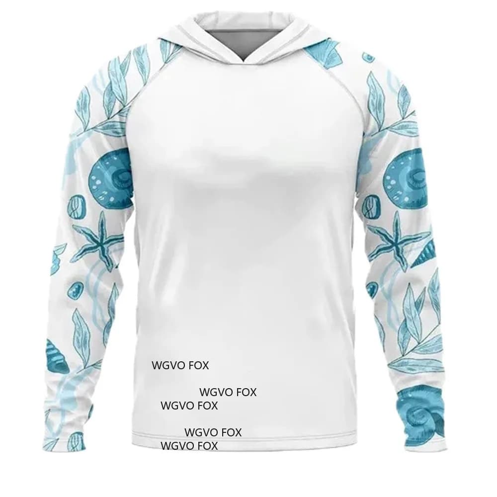 Outdoor Fishing Shirt for Men Long sleeves Summer sportswear breathable quick drying with UV protection