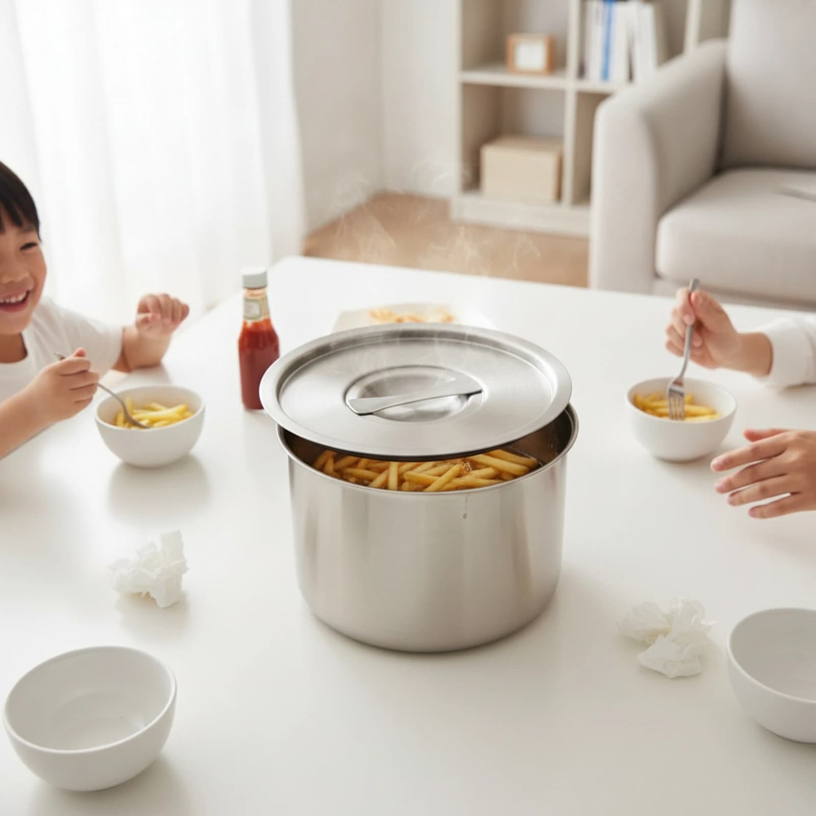 Pot Lid with Handle Round Stainless Steel Lid Pot Cover Rust Resistant Replacement for Home Cooks, Kitchen, Cooking
