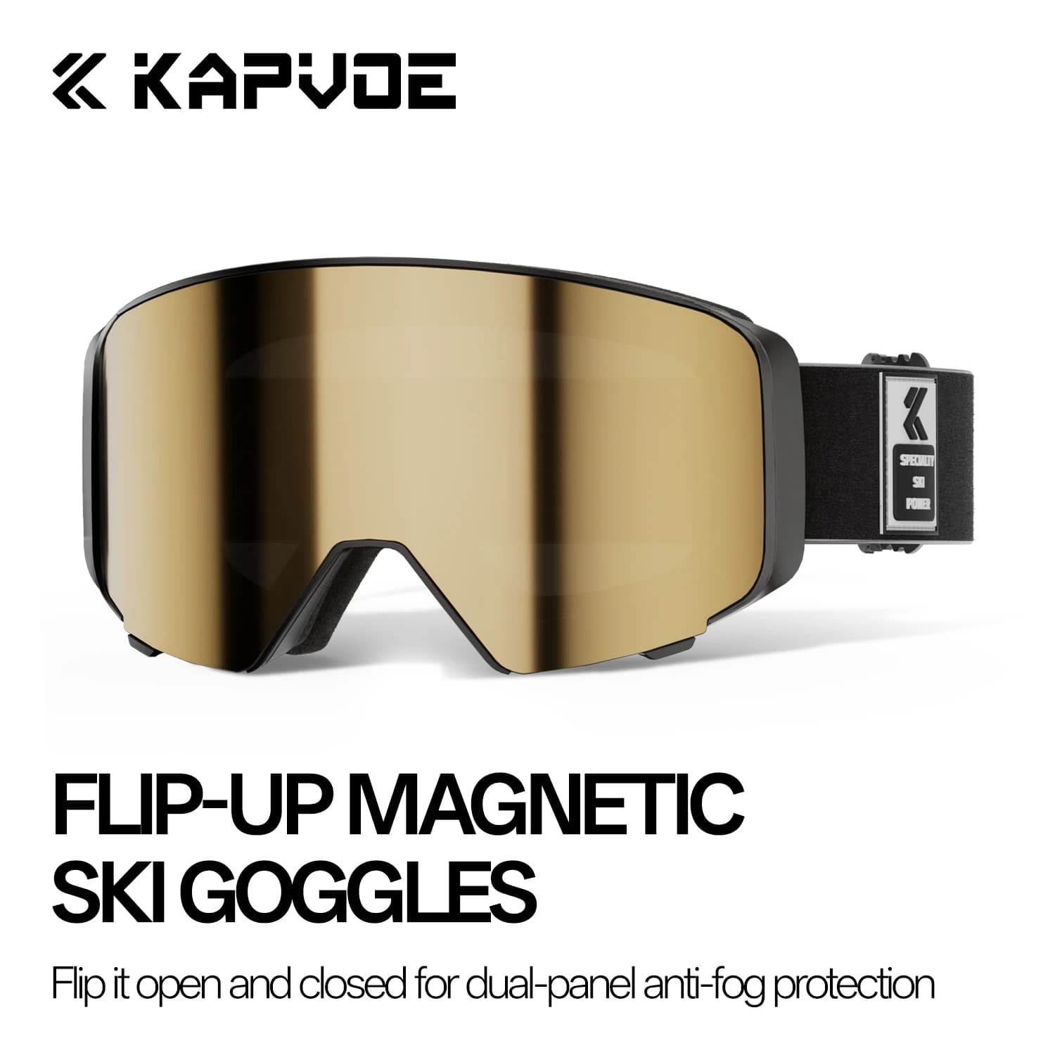 Kapvoe Occhiali da neve Donna Occhiali da sci antiappannamento Snowboard Maschera da sci da neve Kit lenti da uomo UV400 Occhiali da motoslitta Moto