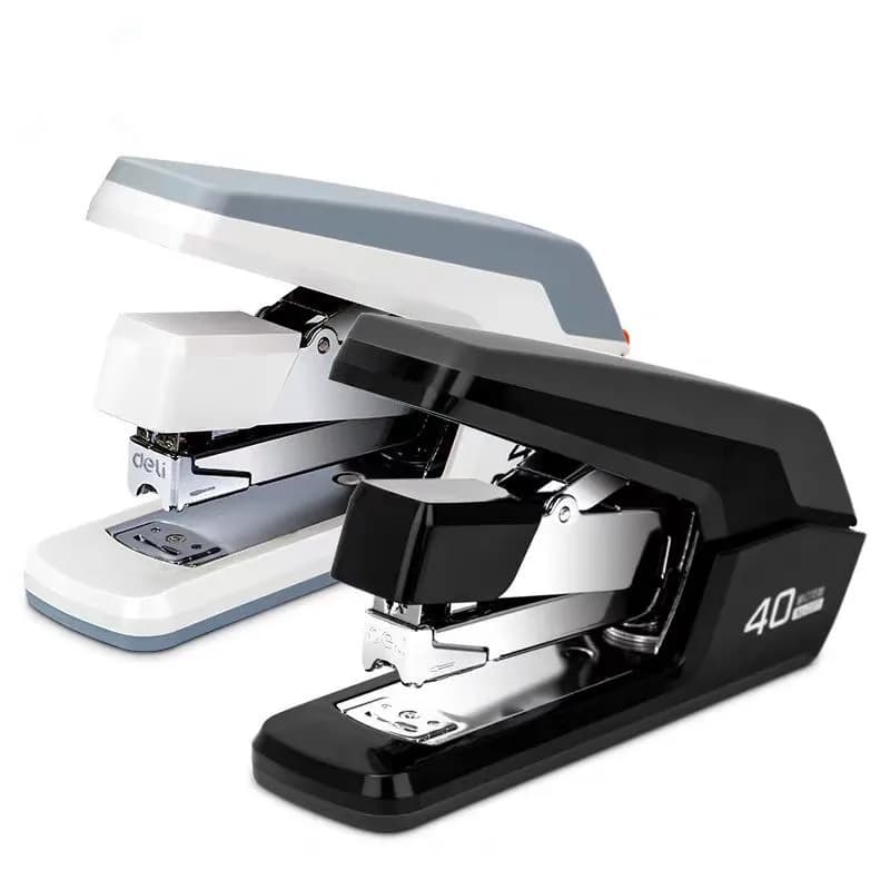 Cucitrice da tavolo senza sforzo, capacità 40-50 fogli, cucitrice con un dito, cucitrice ergonomica resistente facile da caricare