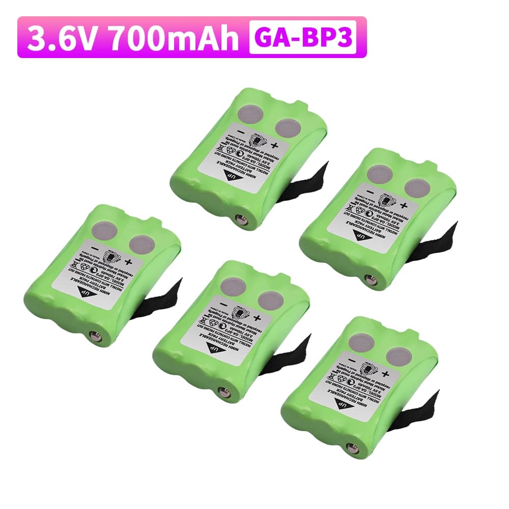 Batteria da 3,6 V GA-BP3 700 mAh Confezione da 1-10 pezzi per batterie NiMH per walkie-talkie Cobra PR145/150/155G per radio a 2 vie
