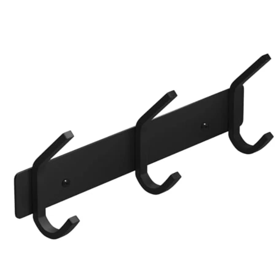 Ganci appendiabiti da parete per appendere vestiti, accappatoi, asciugamani, cappelli, appendiabiti resistente con 3 ganci, montaggio a parete.