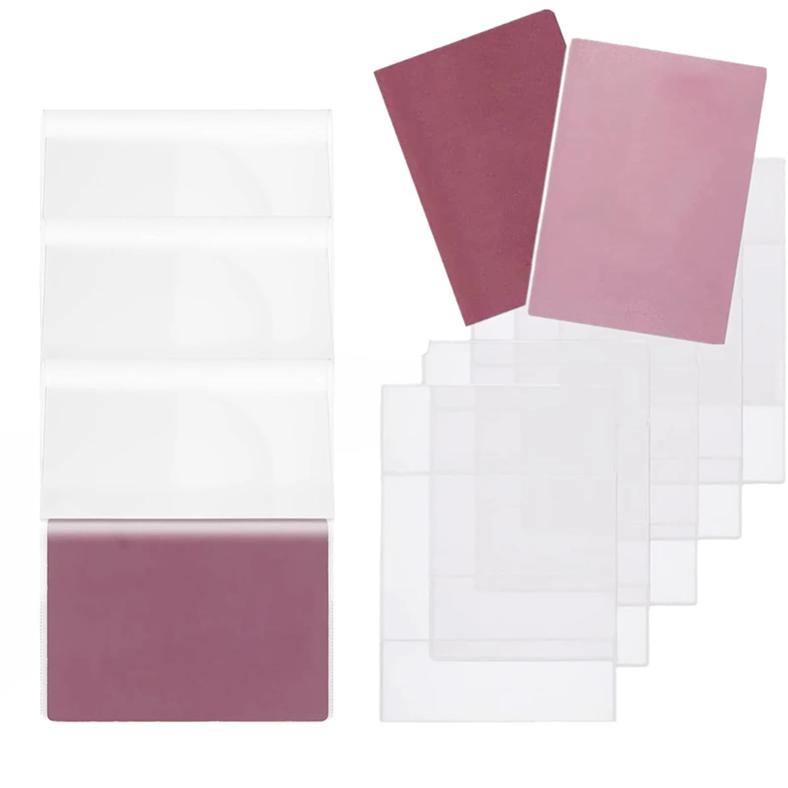 6pcs Durable Passport Covers with Multiple Card Slots, Scratch-Resistant And Document Protectors - Transparent
