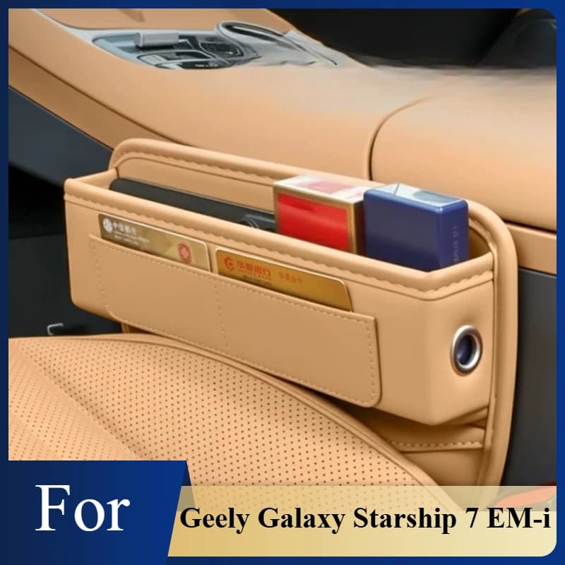 Organizer per Porta Auto Geely Galaxy Starship 7 EM-i, Tasca Portaoggetti Integrata per Prevenire la Perdita di Oggetti tra i Sedili