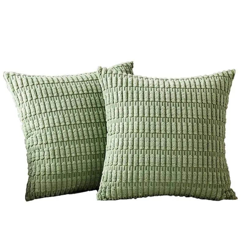 HLZS-2Packs Decorative Throw Pillow Covers 18X18 Inch For Living Room Couch Bed Sofa, Rustic Farmhouse Home Decor