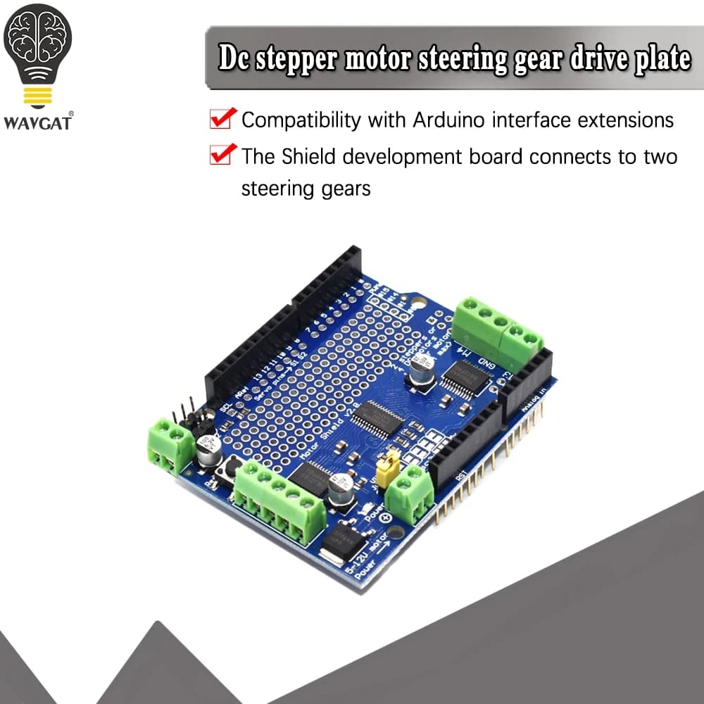 Official IIC I2C TB6612 Mosfet PCA9685 PWM Servo Driver Shield V2 For Arduino Robot PWM One Mega R3 Replace L293D