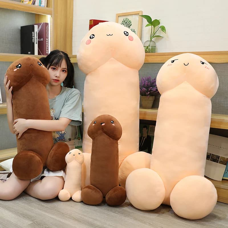 Lungo pene realistico peluche farcito cazzo trucco bambola espressioni del pene nella vita reale cuscino amanti del giocattolo sexy regalo di compleanno complicato
