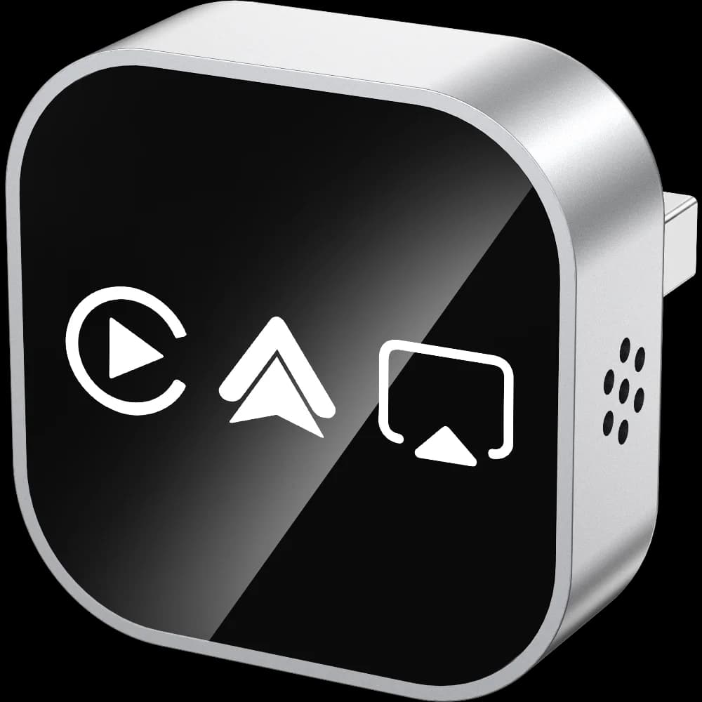 4 in1 Wireless CarPlay/Android Auto/MirrorLink Adapter Dual-Band WiFi Bluetooth Plug Play Smart Box for Wired CarPlay Cars