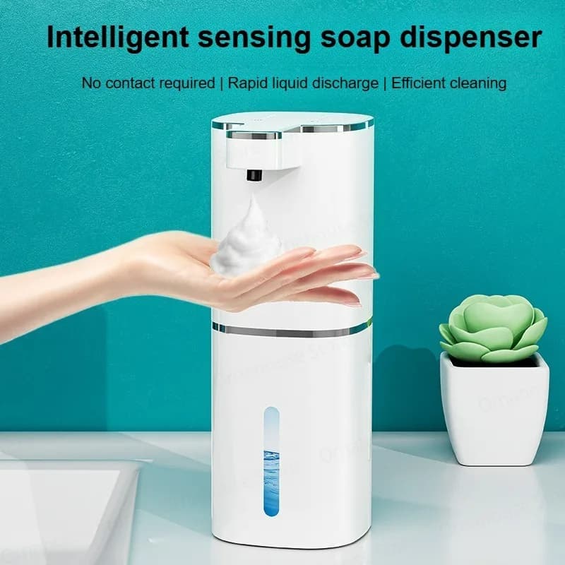 Dispenser automatico di sapone da 420 ml Touchless tipo C Dispenser di sapone elettrico ricaricabile USB Dispenser impermeabile