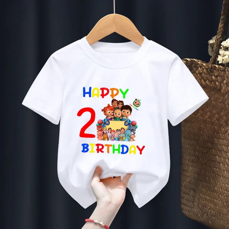 Cocomelons Boys Girls Cute T-shirt Cartoon Anime Pattern Tee Children Summer Fashion Clothes Cotton Tops Birthday Party T-shirts