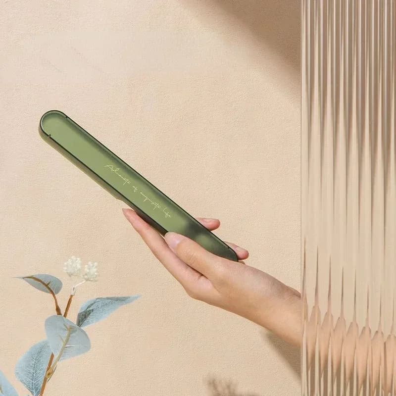 Custodia protettiva antipolvere trasparente per spazzolino da 1 pezzo con foro di scarico per porta spazzolino da campeggio da viaggio