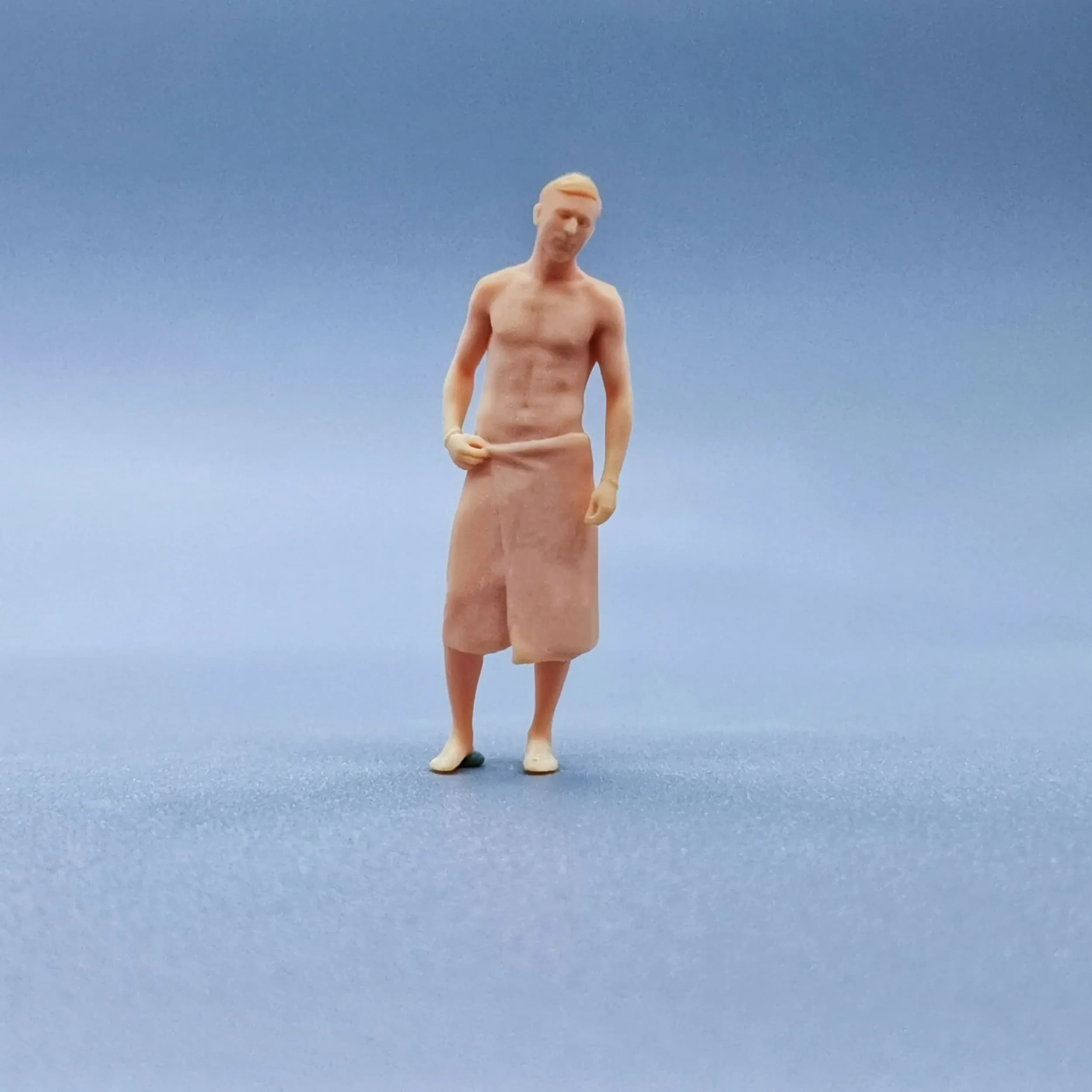 Asciugamano da bagno in resina modello scala 1/64 figurine per uomo Miniature non colorate Diorama dipinto a mano W104