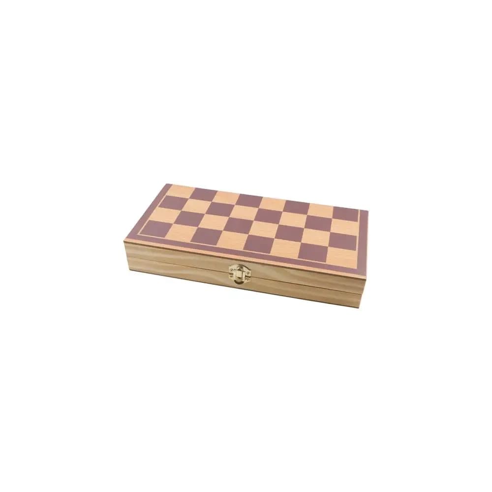 Portable 1 set Magnetic Wooden Chess Board Chessboard Puzzle Game Checkers Chess Set Chess Games