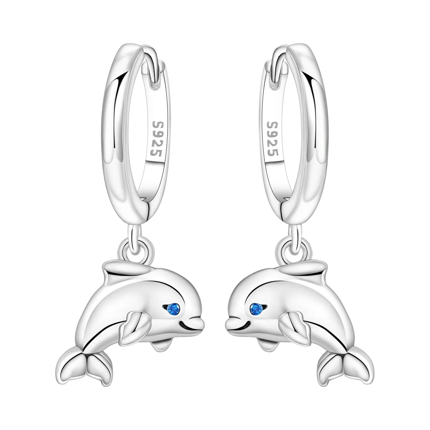 PANPOKI Orecchini pendenti in argento sterling 925 con delfino animale marino Orecchini da donna Fascino Moda Regali versatili per gioielli da festa