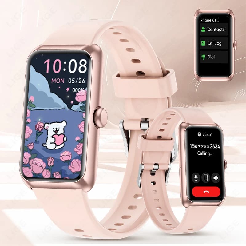 LIGE Donna Smart Band Orologio da uomo 1.47 pollici Full Touch Frequenza cardiaca Sport Fitness Smartwatch Nuovo Promemoria chiamate Bracciale da donna 2026
