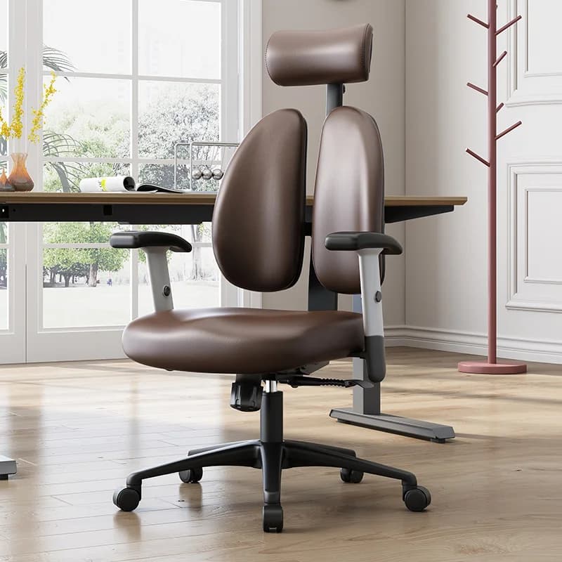 Sedia moderna girevole di design in pelle di lusso, comode sedie per computer, ufficio da gioco, mobili ergonomici Sillas De Oficina