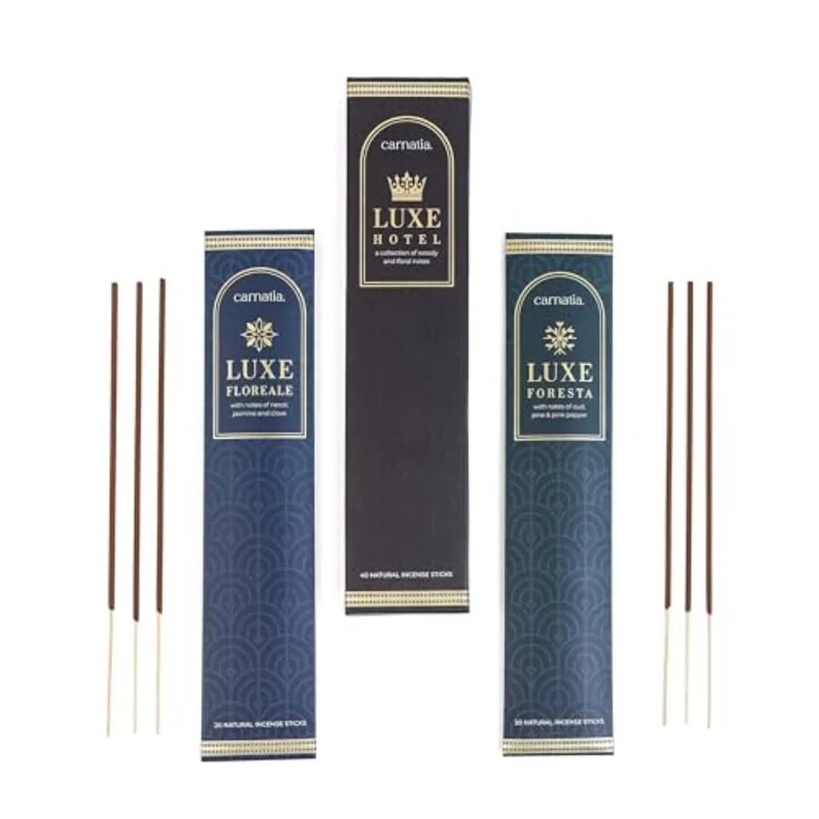 Set di 2 Bastoncini d'Incenso della Collezione Hotel di Lusso, Profumi Premium Ispirati a Soggiorni Tranquilli e Ritiri Boutique, Combustione Lenta, Lunga Durata