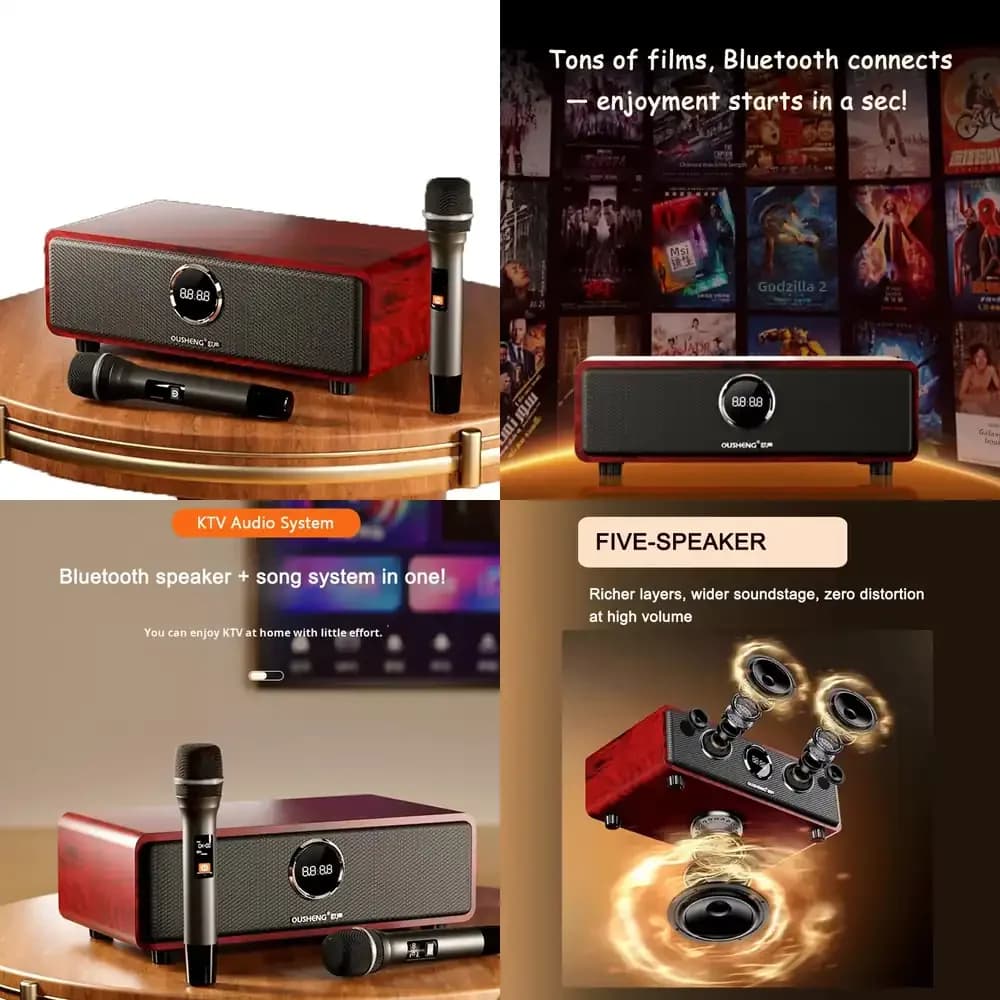 Sistema Karaoke Professionale Bluetooth con Altoparlante per Appassionati di Karaoke