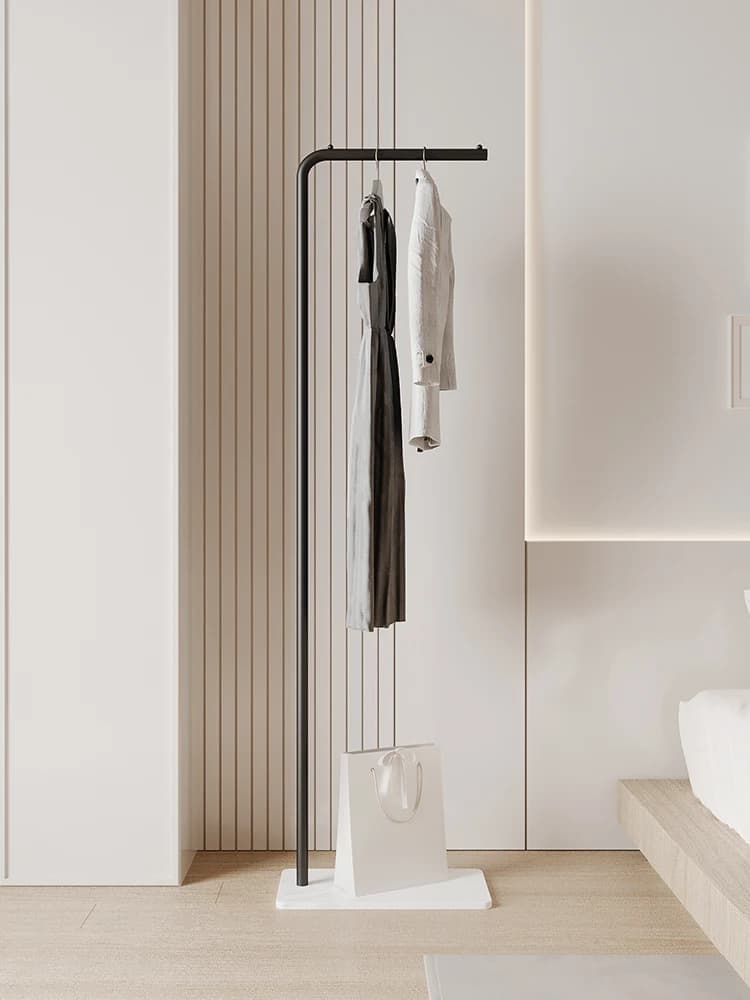 Simple and modern clothes hanger, living room door, storage room, clothes hangers for the house in cream style